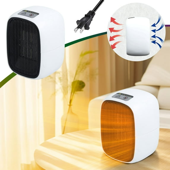 Portable Solar Heater Efficient Heating Small Desktop Quiet Home Office White Under 10m Energy Saving Safe Device for Comfortable Warmth Anytime