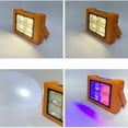 thumbnail image 1 of Portable Solar LED Work Light - 3600mAh Rechargeable Camping Lamp with USB Emergency Charger, IP65 Waterproof, 6 Brightness Levels, Magnetic Base - Light Blue/Orange, 15x11x4cm, 1 of 6