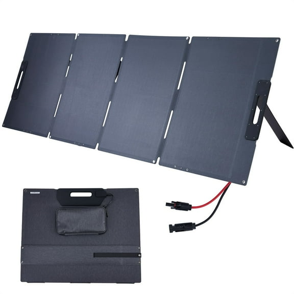 Portable Solar Panel 100W/200W 18 Volt, High 23.5% Efficiency, MC-4 Cable, Foldable Solar Panel Charger IP65 Water & Dustproof Design for Camping, RVs, or Backyard Use