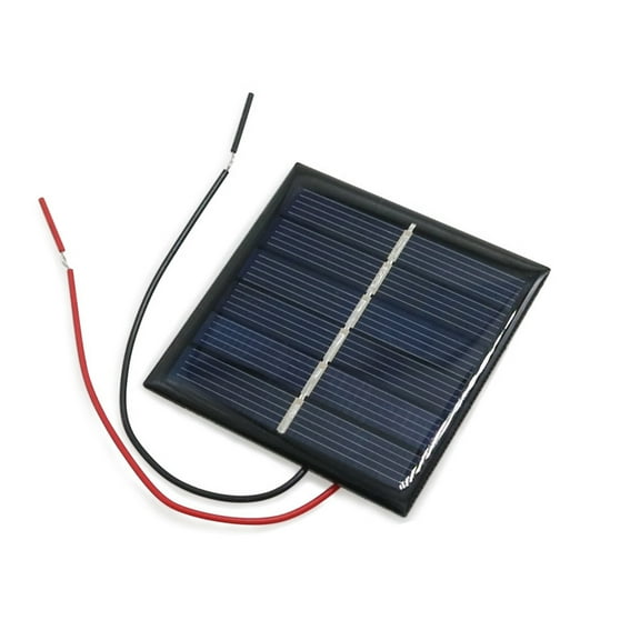 Portable Solar Panel with Wire 2-3V 100mA Small Cell Module Polysilicon Board Outdoor Solar Charging Easy to Use