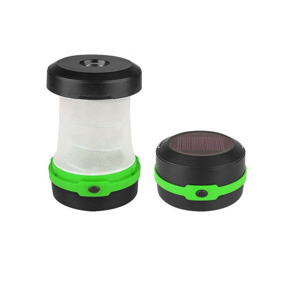 Portable Solar Powered LED Camping Lantern By Sirius Survival - Green