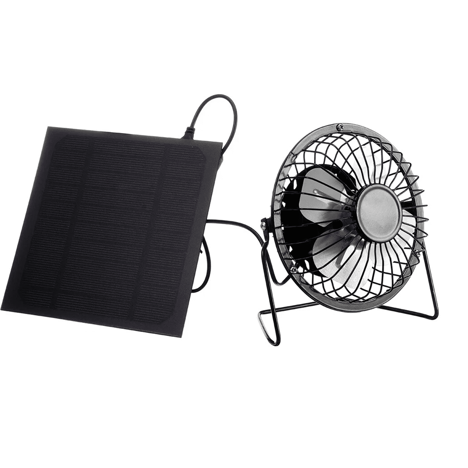 Portable Solar Powered Mini Fan Ventilator for Greenhouse, Pet Dog Chicken House, Camping, Hiking, Emergency Use