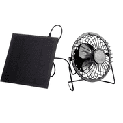 Portable Solar Powered Mini Fan Ventilator for Greenhouse, Pet Dog Chicken House, Camping, Hiking, Emergency Use