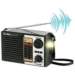 Portable Solar Radio, AM/FM/SW Bands, Digital Speaker with Rechargeable Battery, Strong Reception, LED Lights, USB Charging, Detachable Battery for Outdoor Camping, Mountaineering, and Jogging.