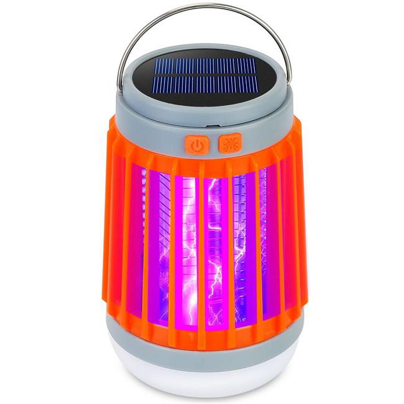 Portable Solar USB Bug Zapper - 5 Light Modes, UV Light, Fly Trap ...