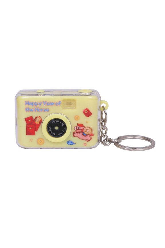 Portable Sound-Activated Camera Keychain with LED Lights & Glowing Design for Bags & Everyday Use