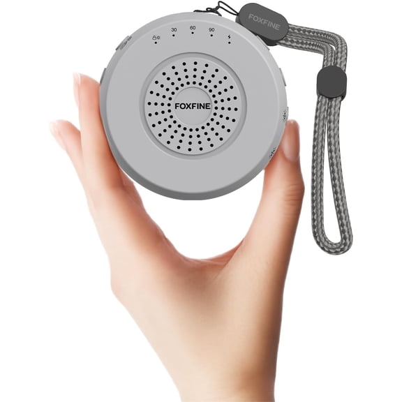 Portable Sound Machine, Travel White Noise Machine with 36 Soothing Sounds, Focus Light & Headphone Jack, Timer & Memory for Sleeping, Baby, Adults, Gray