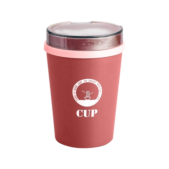 Portable Soup Cup With Spoon, Sealed Breakfast Cup, Office Coffee Cup, Student Breakfast Box, Breakfast Cup, Soup Cup, Soup Pot Cup