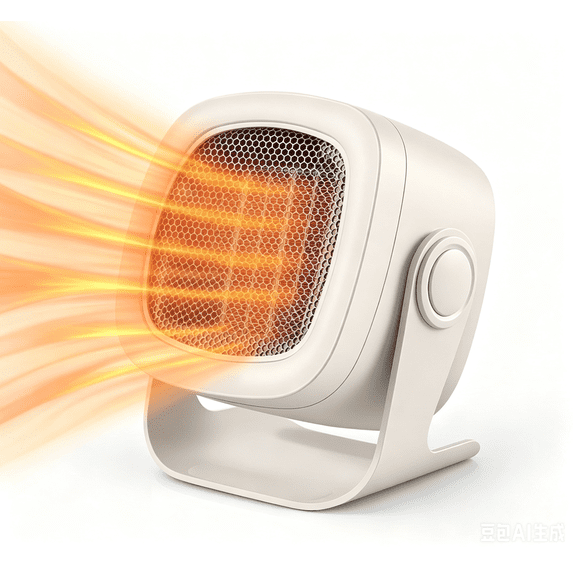 Portable Space Heater - 1Pc 800W 400W Compact Small Warmer Heats Up in 2 Seconds Safe Quiet Office Room Desk Indoor