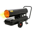 thumbnail image 1 of Portable Space Heater, 220000 BTU Diesel Kerosene Forced Air Heater with Thermostat Control, Wheels & 13.5 gal Tank, Blower-Type for Garage Workshop Jobsite, Black, 1 of 8