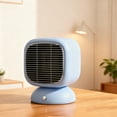 thumbnail image 1 of Portable Space Heater for Indoor Use with Adjustable Thermostat And Overheat Fast Heating Fan for Home Bedroom Personal Ceramic Heater With Energy Saving Mode, Blue, 1 of 3