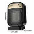 thumbnail image 1 of Portable Space Heater for Indoor Use with Remote - PHIGZNT 70° Oscillating Electric Heater, 17 Inchs, 12H Timer, 1500W Quiet PTC Ceramic Heating with Thermostat, Fast Safety Heat for Home, Bedroom, 1 of 6