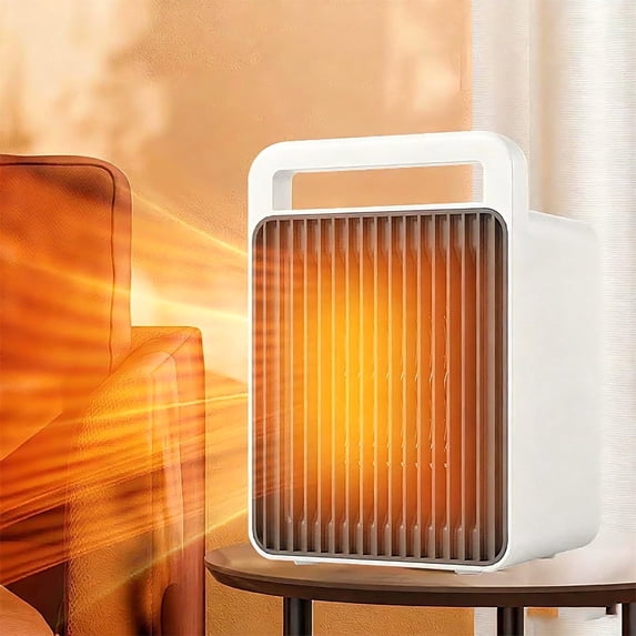 Samovi Portable Space Heater, Small Heaters for Indoor, Mini Heater for Office Desk, 900W PTC Fast Heating, Quiet Heater Fan with Overheat Protection Dumping Shutdown for Bedroom, Office, Desk