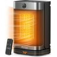thumbnail image 1 of Portable Space Heater for Home, 1500W Electric Heater Fan with Remote, 70° Oscillation, 1-12h Timer, Portable Heater for Inside Home/Office, 1 of 11