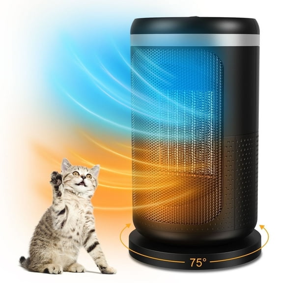 Pakimi Portable Space Heater for Indoor Use, 3 Models of Electric Heater, 1500W Heater with Overheat and Tip-Overheat Protection