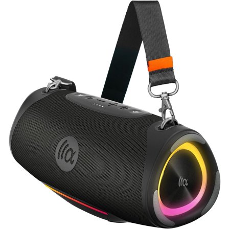 Portable Speaker,IPX7 80W Loud Stereo Sound Outdoor Speaker for Pool,Shower,Camping Use,8H Playtime