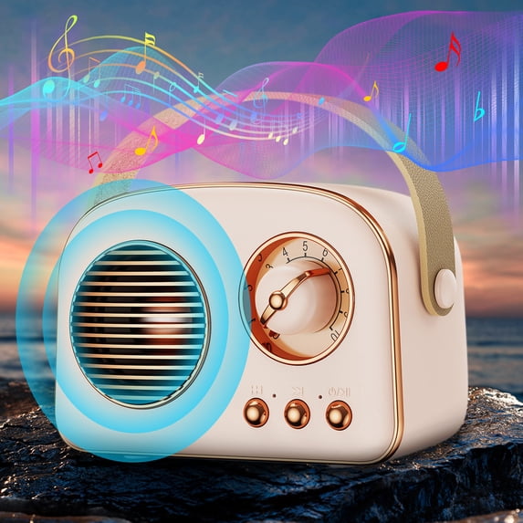 Portable Speaker The New Private Model Retro Bluetooth Speaker Multi-function Card Outdoor Portable Desktop Bluetooth Stereo Speakers Bluetooth Wireless