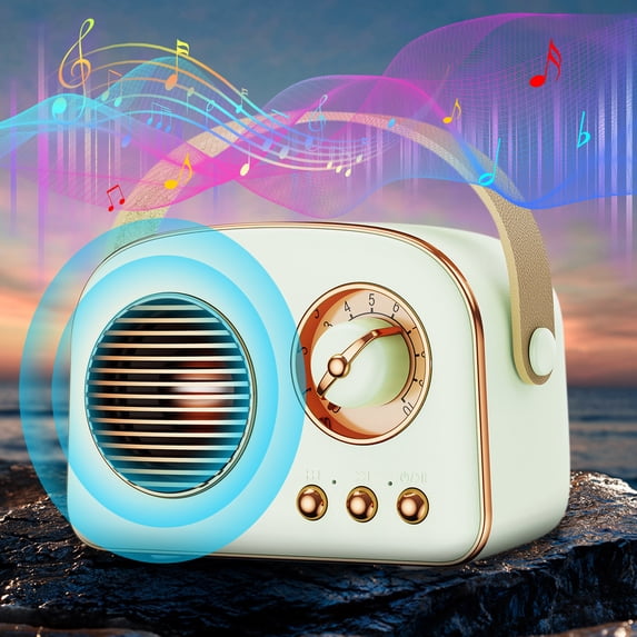 Portable Speaker The New Private Model Retro Bluetooth Speaker Multi-function Card Outdoor Portable Desktop Bluetooth Stereo Speakers Bluetooth Wireless