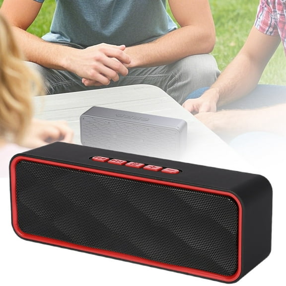 Portable Speaker With Diaphragm Driver USB TF AUX Connectivity And Built In Battery
