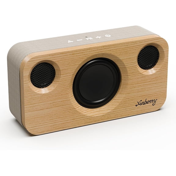 Portable Speaker with Deep Bass, 40W(), 5.3,15-Hour Playtime, AUX, TF Card, 2 Way Stereo Sound Audio for Indoor, Party, Outdoor, Camping