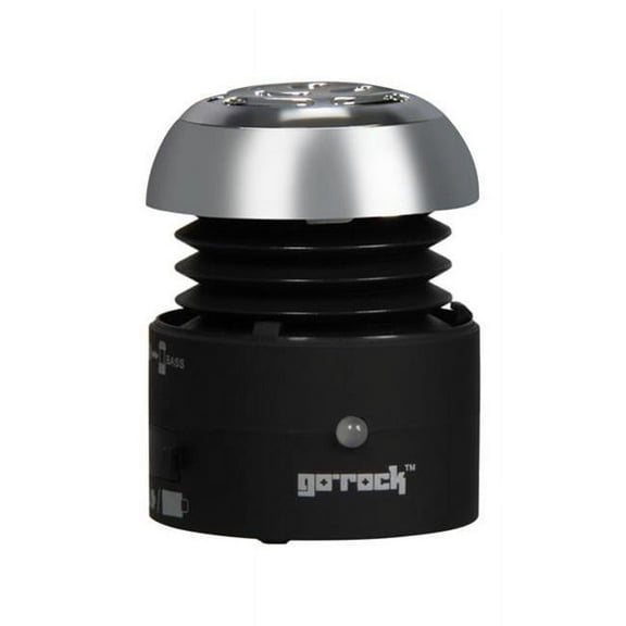 Portable Speaker with Retractable Cable, Black