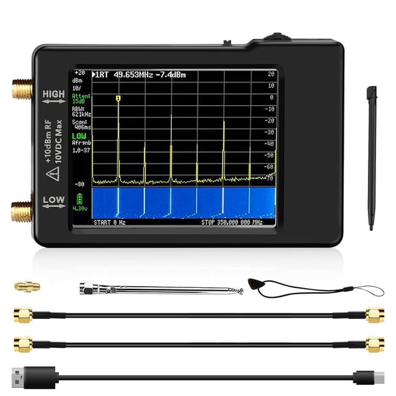 Portable Spectrum Analyzer, 2.8 inch Handheld Tiny Frequency Analyzer for HF