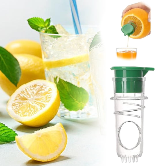 Portable Spiral Hand Lemon Lime Juicer Mini Twist Citrus Squeezer Clear Plastic Fruit Extracting Tool for Cold Drinks Cocktail Homemade Beverage Bar Kitchen Drink Making Gadget