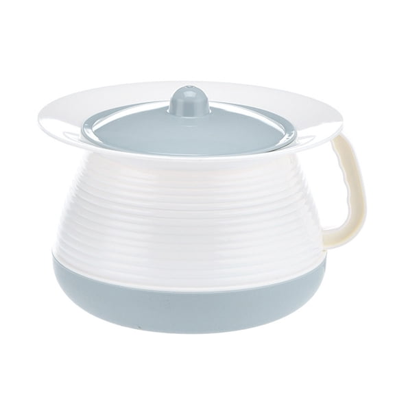 Portable Spittoon with Lid, Small Covered Chamber Pot 8.27"x7.28"x5.51", Lightweight Urinal for Elderly Kids, Night Use Bedside Emergency Toilet for Home Hospital Camping