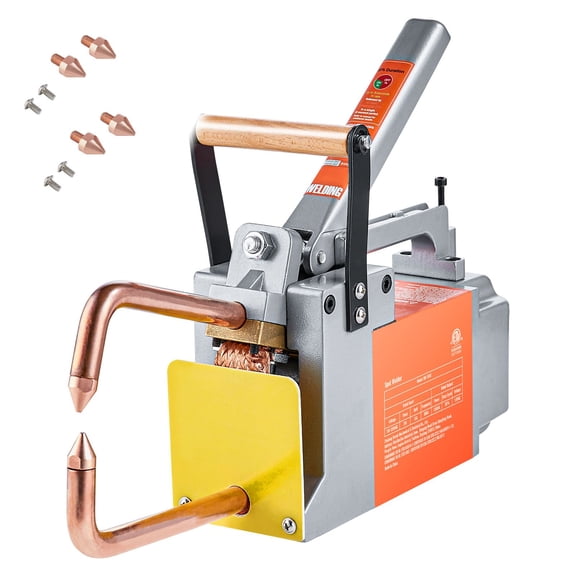 Portable Spot Welder,1/8-"Spot Welder Machine with 1.5KVA Input Capacity,Handheld Welding Tip Gun,Metal Sheet Spot Welding Machine for Steel Plates