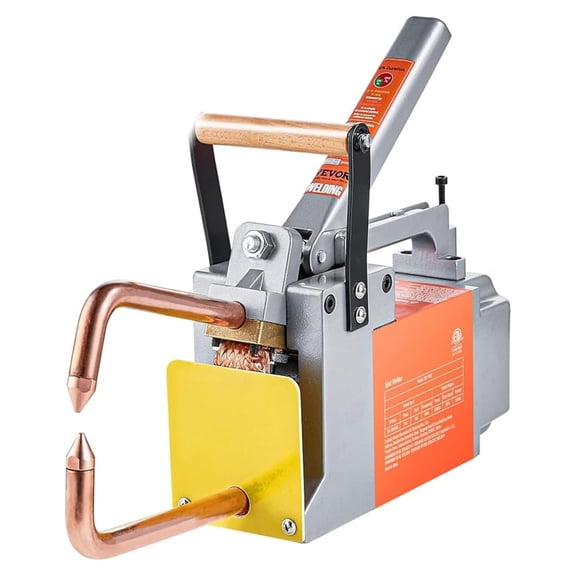 Portable Spot Welder, 1/8-inch Spot Welder Machine with 1.5KVA Input Capacity, Handheld Welding Tip Gun, Metal Sheet Spot Welding Machine