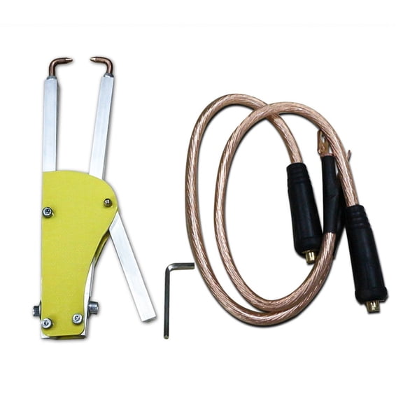 Portable Spot Welder Butt Welding Pliers with Adjustable Pressure for Sheet Metal Repair, 123 mm Metal and Epoxy Resin Construction, Comfortable Grip Industrial Welding Tool