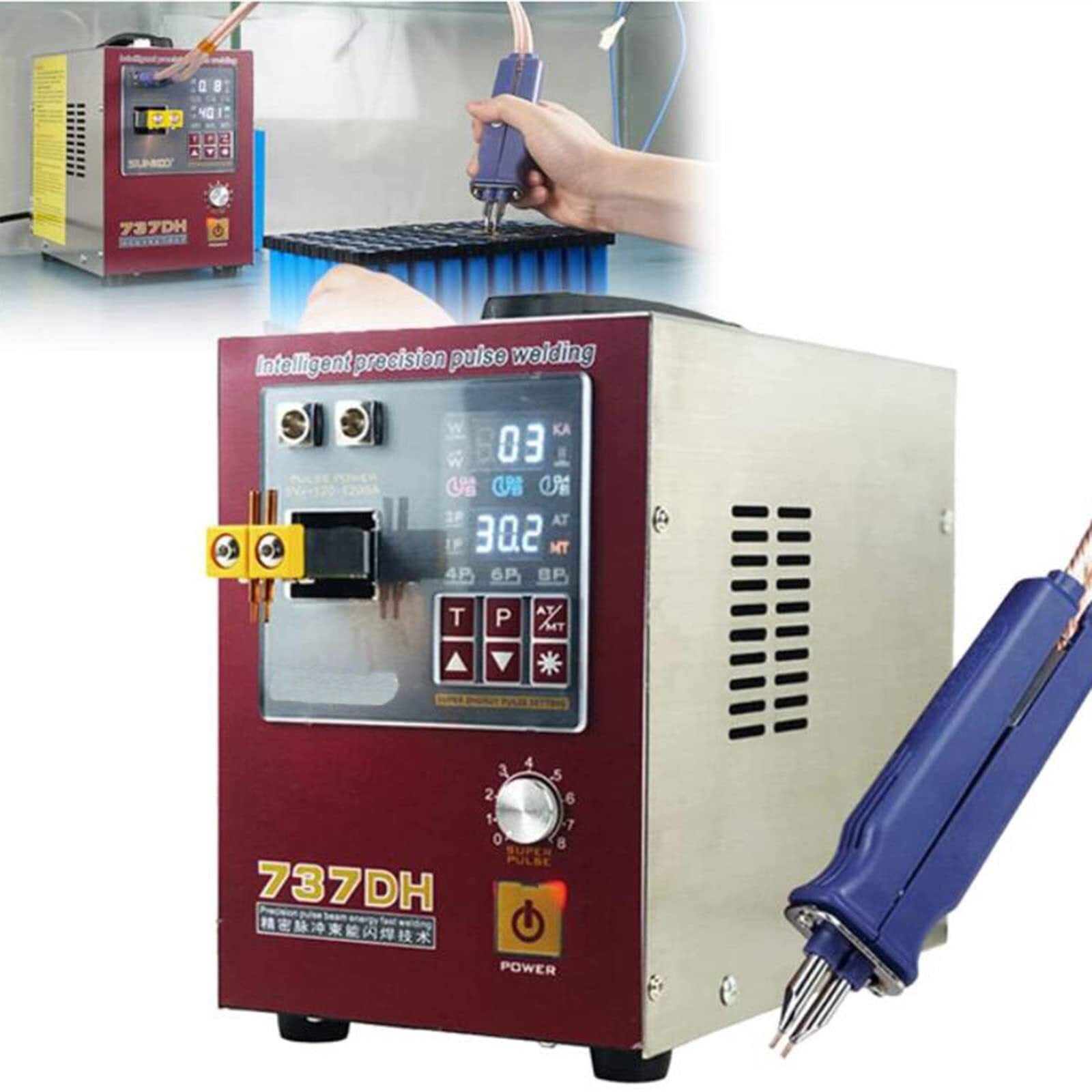 Portable Spot Welder,Pulse Spot Welder 737DH 18650 Battery Welding ...