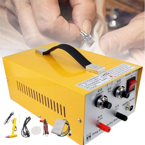 Portable Spot Welder With Foot Pedal Impulse Hand Held For Gold Silver Jewelry Making Spot Welder Jewellery Welding Machine
