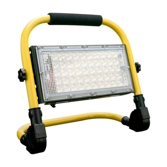 Portable Spotlight 50W LED Outdoor Lighting Floodlight 5000mAh Emergency Rechargeable Camping Lamp 4Modes Warning Flood Light