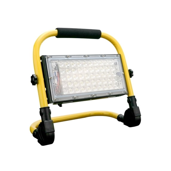 Portable Spotlight 50W LED Outdoor Lighting Floodlight 5000mAh Emergency Rechargeable Camping Lamp 4Modes Warning Flood Light ,Power Saving