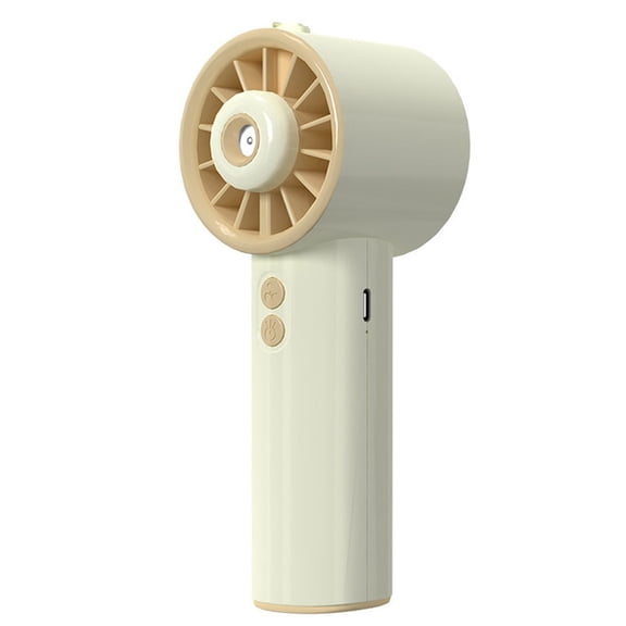 Portable Spray Fan With Humidifier, Handheld Misting Fan For Outdoor Use, Strong Airflow for Mini Cooling Fan, Long-Lasting 2000MAh Battery, Compact Design For Travel And Desk(White)