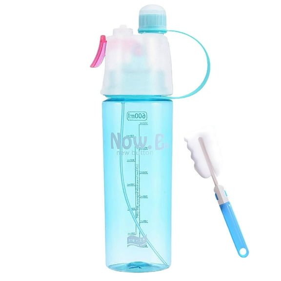 Portable Spray Water Bottle for Outdoor Sports Summer One Click Mist Hydration Solution for Hiking Running Activities