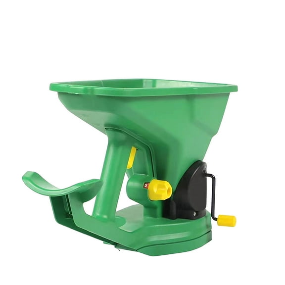 Portable Spreader, Green Hand Operated Horticultural Seeder & Fertilizer Spreader, Manual Seed & Fertilizer Dispenser for Garden Field Lawn