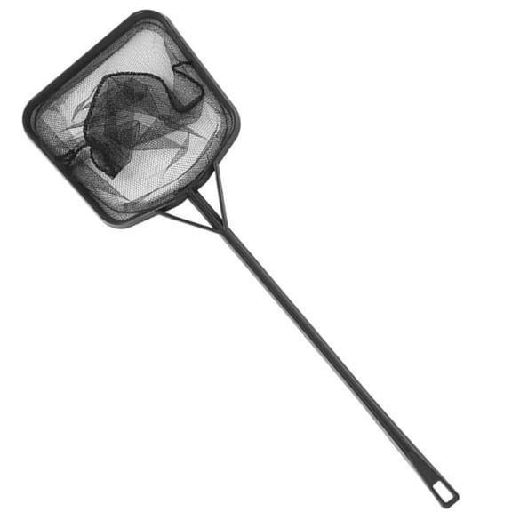 Portable Square Fishing Net with Long Handle Fish Tanks Aquariums Landing Net Fish Net for Float Item Cleanning Tool