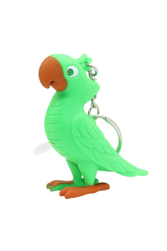 Portable Squeeze Activated Bird Keychain With LED Lighting Unique Key Rings Accessory For Dark Environment Visibility