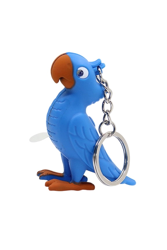 Portable Squeeze Activated Bird Keychain With LED Lighting Unique Key Rings Accessory For Dark Environment Visibility