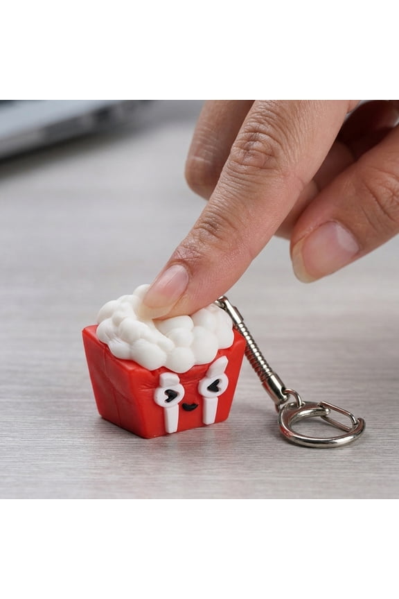 Portable Squeeze Gadget, Keyboard Squeeze Clicker, Mini Keyboard Squeeze, Relaxation Toys Adults, Clicky Keyboard Squeeze, 2X1 Inch Popcorn Decor Hanging Toys for Idle Finger
