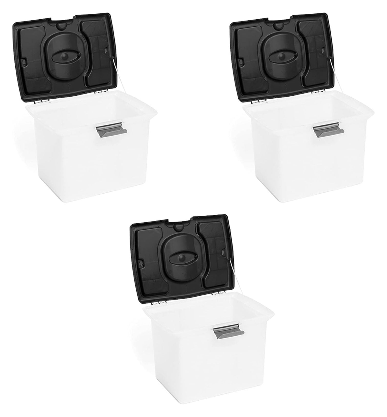 Portable Stackable File Storage Caddy w/Comfort Grip Handles and ...