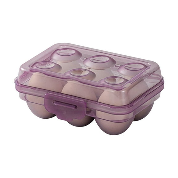 Portable Stackable Food Grade Egg Storage Box with Handle for Refrigerator Organization
