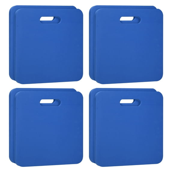 Portable Stadium Bleacher Seat Pad EVA Foam Cushion Outdoor Seating Kneel Mat, Blue 8 Pack