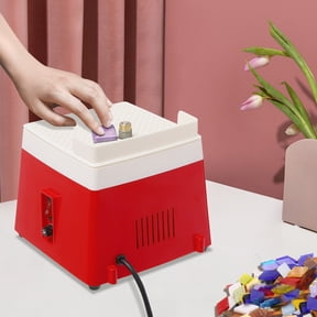 Portable Stained Glass Grinder Diamond Glass Art Grinding Tool Machine 110V Red for Homes, Workshops