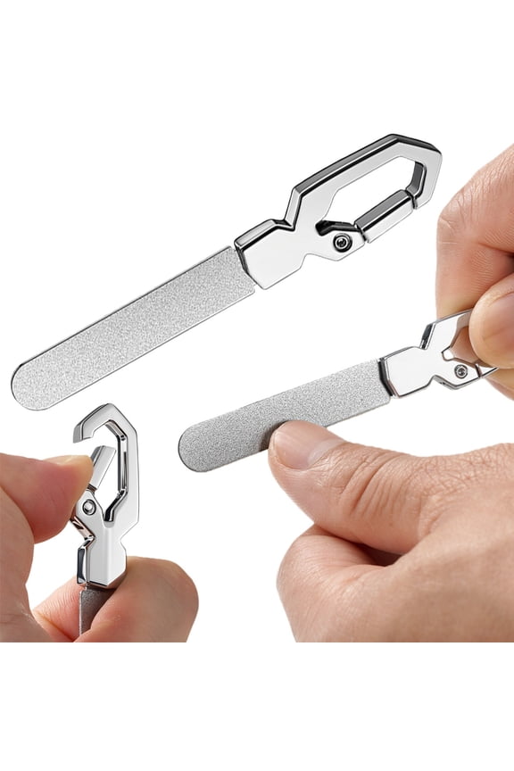 Portable Stainless Emery File Keychain Multi Tool