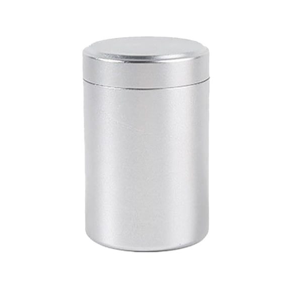 Portable Stainless Steel Airtight Storage Jar with Durable Construction for Keeping Tea Coffee and Spices Fresh and Aromatic Silver
