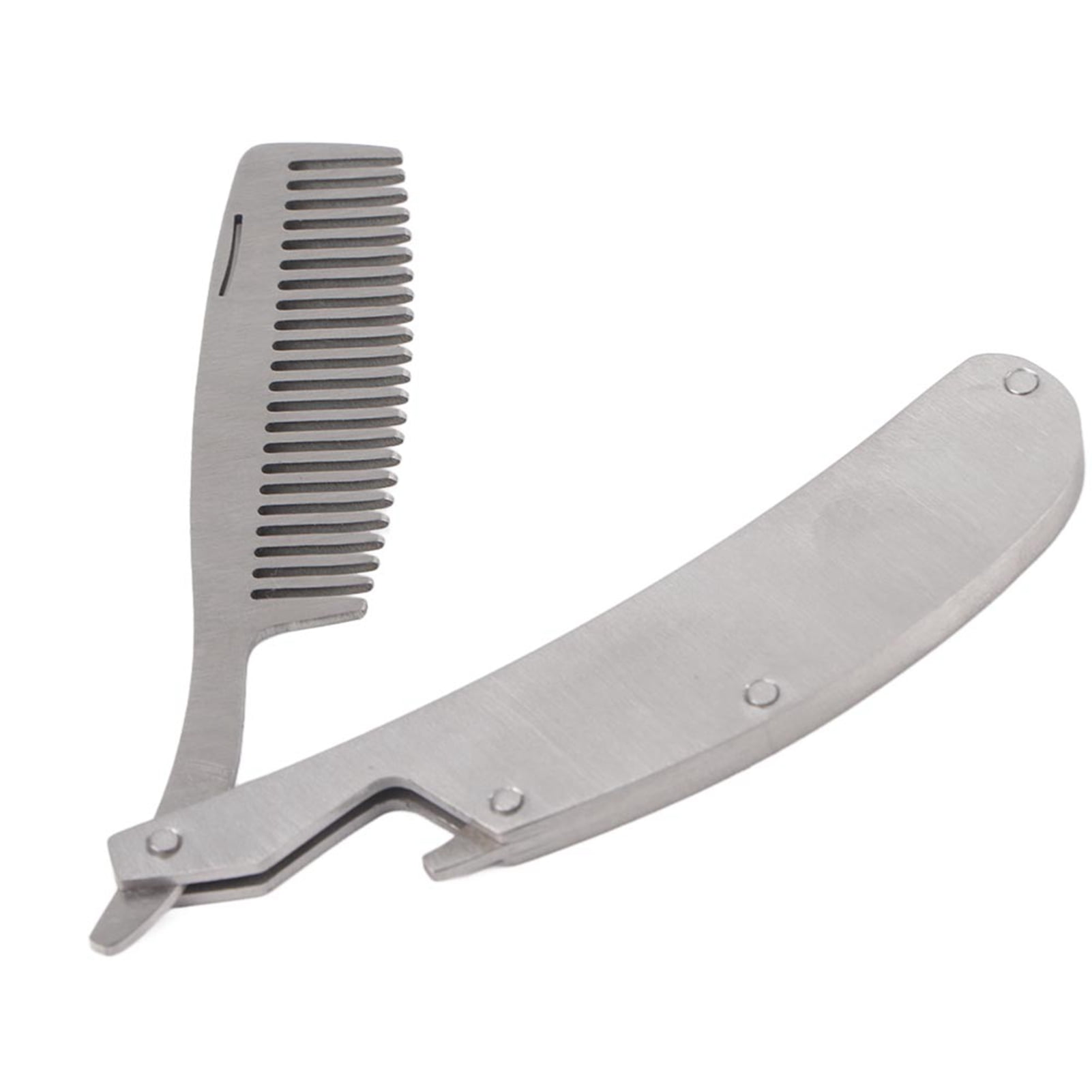 Portable Stainless Steel Beard Comb Portable Folding Mustache Tool