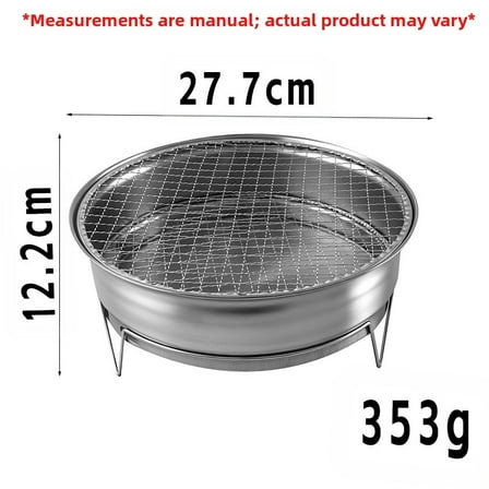 Portable Stainless Steel Charcoal Stove For Outdoor Indoor Bbq Grilling Tea